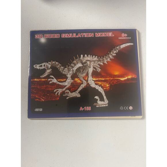 3D Wood Dinosaur Puzzles - Picture 6 of 8